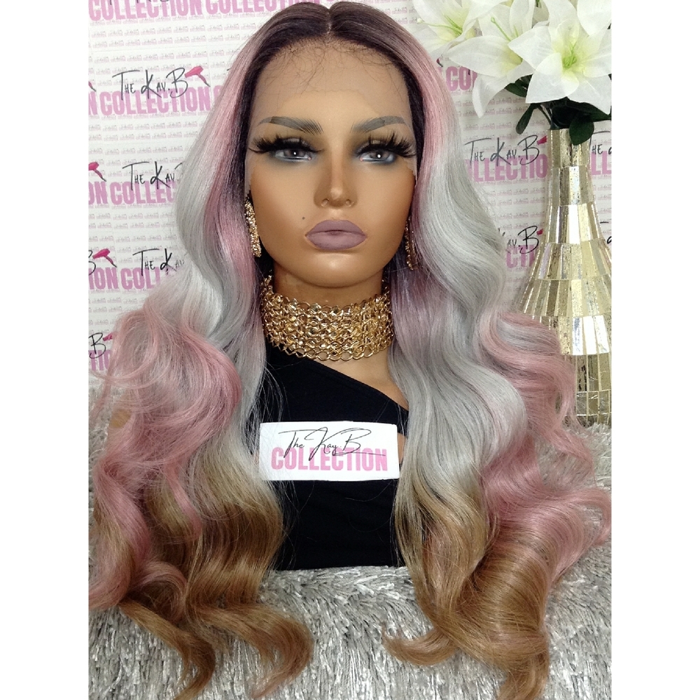SWISS LACE FRONT MIDDLE PART WIG